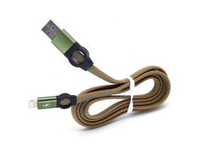 Кабель USB - Lightning Орбита OT-SMI22 2.4A (зеленый) 1м