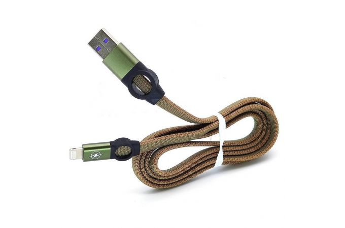Кабель USB - Lightning Орбита OT-SMI22 2.4A (зеленый) 1м