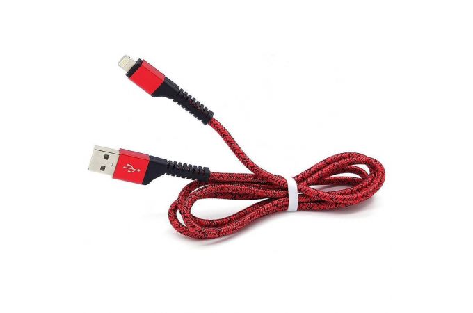 Кабель USB - Lightning Орбита OT-SMI23 2.4A (красный) 1м