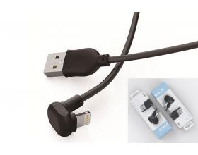 Кабель USB - Lightning EZRA DC12 2.1A (черный) 1.2м