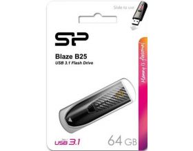 Флешка USB 2.0 Silicon Power Blaze B25 Black 64Gb