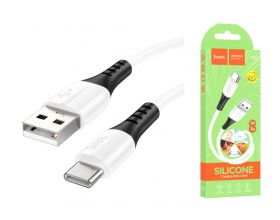 Кабель USB - USB Type-C HOCO X82 силиконовый (белый) 1м