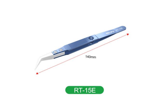 Пинцет RELIFE RT-15E изогнутый (керамика)