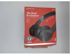 Наушники мониторные проводные BOROFONE BO5 Star sound wired headphones (черный) (УЦЕНКА! МЯТАЯ УПАКОВКА)