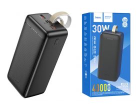 Универсальный дополнительный аккумулятор Power Bank HOCO J111С  30W (40000 mAh) (черный)