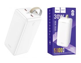 Универсальный дополнительный аккумулятор Power Bank HOCO J111D  30W (50000 mAh) (белый)