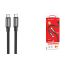 Кабель USB Type-C - USB Type-C BOROFONE BX82 Bountiful, 60W, 3A (черный) 1м