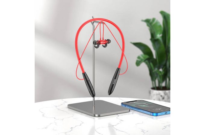 Наушники вакуумные беспроводные HOCO ES61 Manner, 200 мАч (красный)