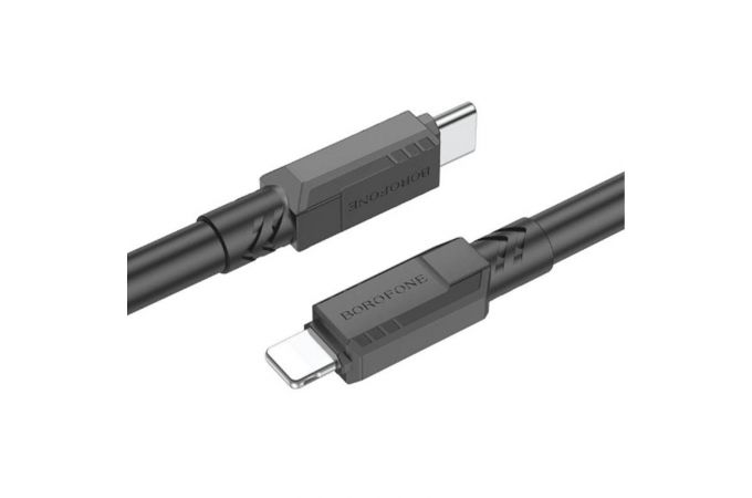 Type-С кабель BOROFONE BX81 Goodway Type-C - Lightning 1 метр, 20W, 3A, ПВХ, черный (360)