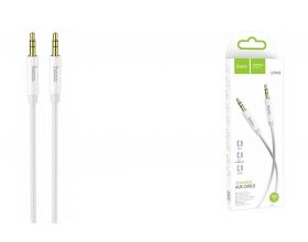 Аудио-кабель HOCO UPA19 AUX Jack3.5 (M) - Jack3.5 (M)  2 метра, нейлон, серебристый (31/310)