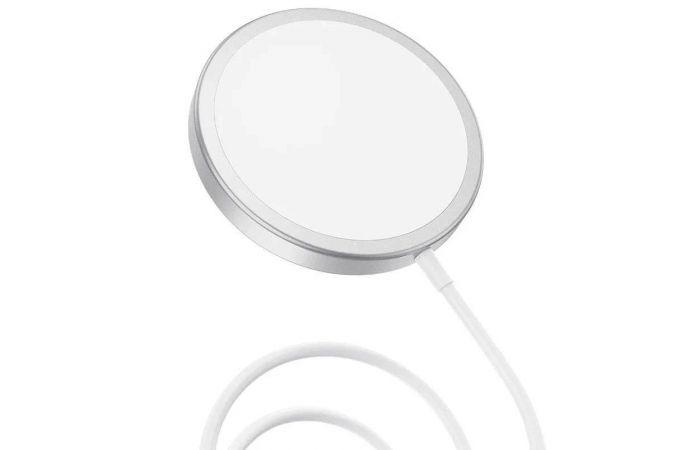 Беспроводное ЗУ BOROFONE BQ9 Pro, 3А + кабель (AM-Type-C), 1 м, серебристый (31/186)