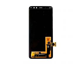 Дисплей для Samsung A530F Galaxy A8 (2018) Black в сборе с тачскрином, 100%