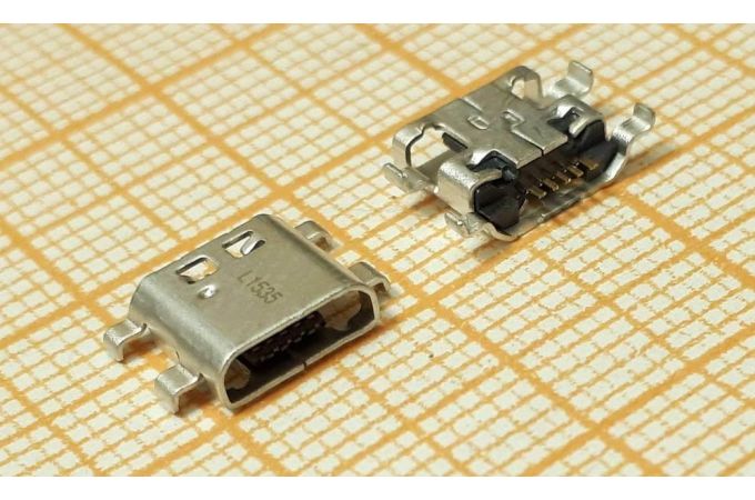 microUSB 2.0 разъем для планшетов Jack009 (5pin) комплект 10 шт