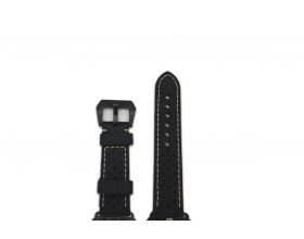 Ремешок кожаный "Нубук"для Apple Watch 38-40 мм цвет черный