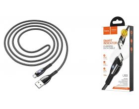 Кабель USB - MicroUSB HOCO U89 2,4A (черный) 1,2м (в оплетке)