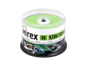 DVD-RW Mirex 4,7 Гб 4x (пластиковый бокс 50 штук)