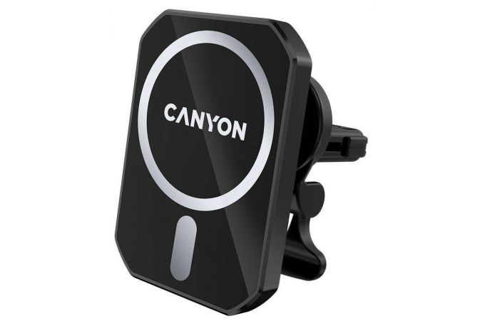 Держатель автомобильный для телефона Canyon CM-15, 15W, магнитный,