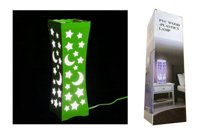 Светильник-ночник настольный "Звезды с луной" (зеленый)