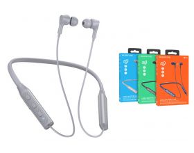 Наушники вакуумные беспроводные BOROFONE BE59 Rhythm neckband wireless BT headset Bluetooth (серый)