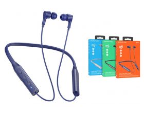 Наушники вакуумные беспроводные BOROFONE BE59 Rhythm neckband wireless BT headset Bluetooth (синий)