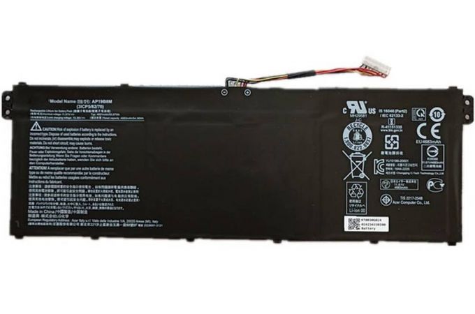 Аккумуляторная батарея AP19B8M для ноутбука Acer TMP614-52 11.61V 55.97Wh ORG
