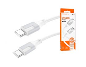 Кабель USB Type-C - USB Type-C BOROFONE BX101, PD60W (белый) 1м