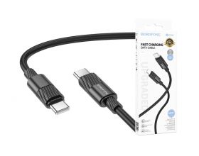 Кабель USB Type-C - USB Type-C BOROFONE BX106, PD60W (черный) 1м