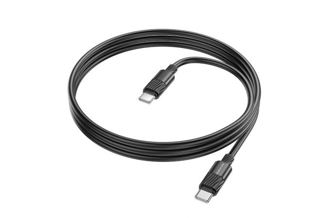 Кабель USB Type-C - USB Type-C BOROFONE BX106, PD60W (черный) 1м