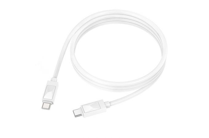 Кабель USB Type-C - USB Type-C BOROFONE BX109, PD60W (белый) 1м