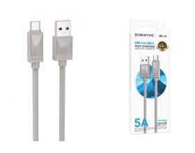 Кабель USB - USB Type-C BOROFONE BX109, (серый) 1м