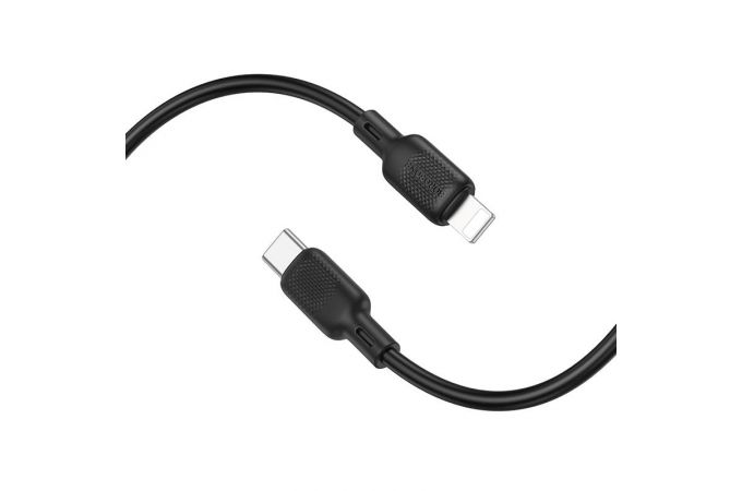 Кабель USB Type-C - Lightning BOROFONE BX113 Lenny PD (черный) 2м силиконовый