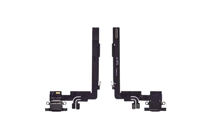 Шлейф для iPhone 16 Pro Max с разъемом зарядки (черный) org разбор