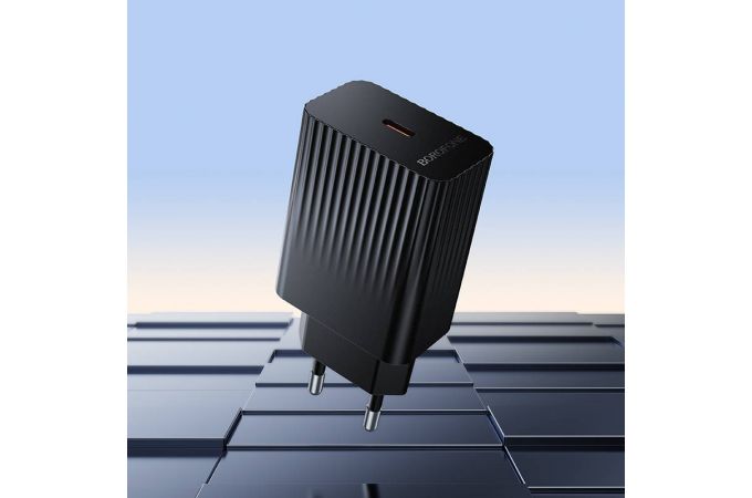 Сетевое зарядное устройство USB-C BOROFONE BAS73A Source PD20W  (EU) белые