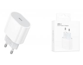 Сетевое зарядное устройство USB-C BOROFONE BA100A Original single port PD20W (белый)
