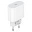 Сетевое зарядное устройство USB-C BOROFONE BA100A Original single port (один порт)PD20W (белый)