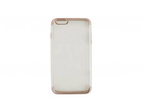 Чехол для iPhone 6/6S (розово-золотая каемка)