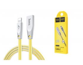 Кабель USB - Lightning HOCO U9, 2,4A (золотистый) 1,2м (двойная оплетка)