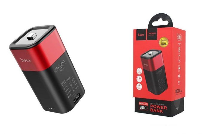 Универсальный дополнительный аккумулятор Power Bank HOCO J24 (8000 mAh) (красный)