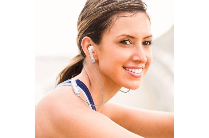 Наушники вакуумные беспроводные BOROFONE BE50 King song sports BT Bluetooth (белый)