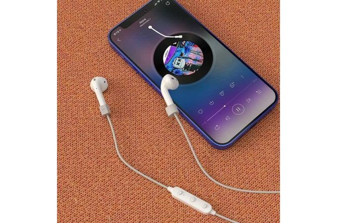 Наушники вакуумные беспроводные BOROFONE BE50 King song sports BT Bluetooth (белый)