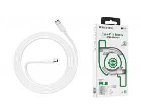 Кабель USB Type-C - USB Type-C BOROFONE BX44, 5A/20V, PD100W (белый) 2м