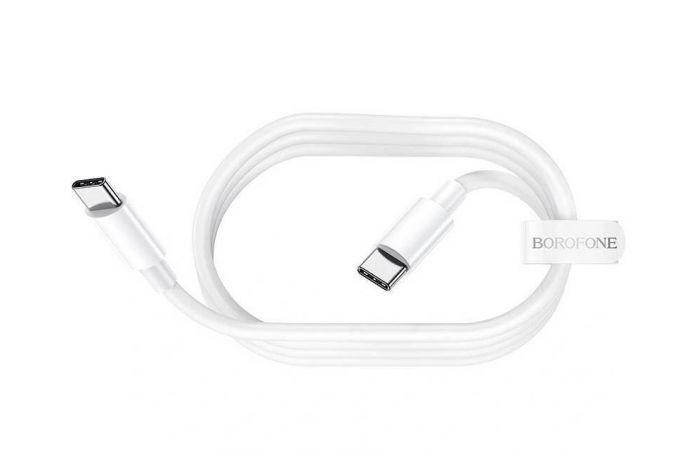 Кабель USB Type-C - USB Type-C BOROFONE BX44, 5A/20V, PD100W (белый) 2м