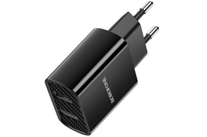 Сетевое зарядное устройство 2USB BOROFONE BA53A Powerway 2100mAh (черный)