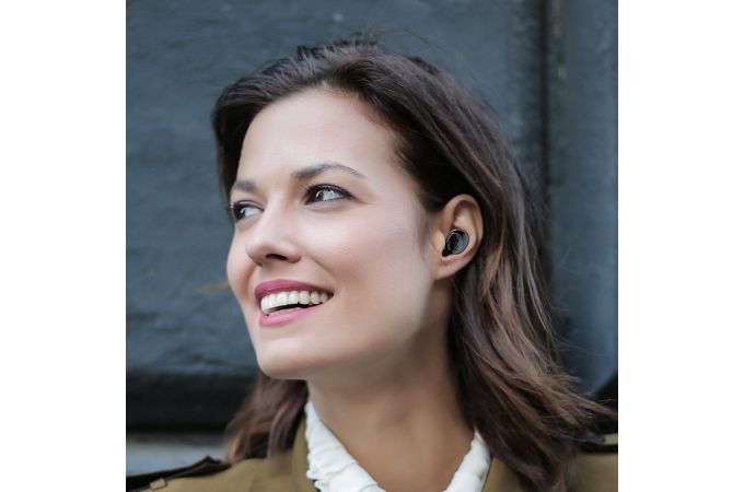 Наушники вакуумные беспроводные BOROFONE BE35 Agreeable voice TWS wireless headset Bluetooth (черный)