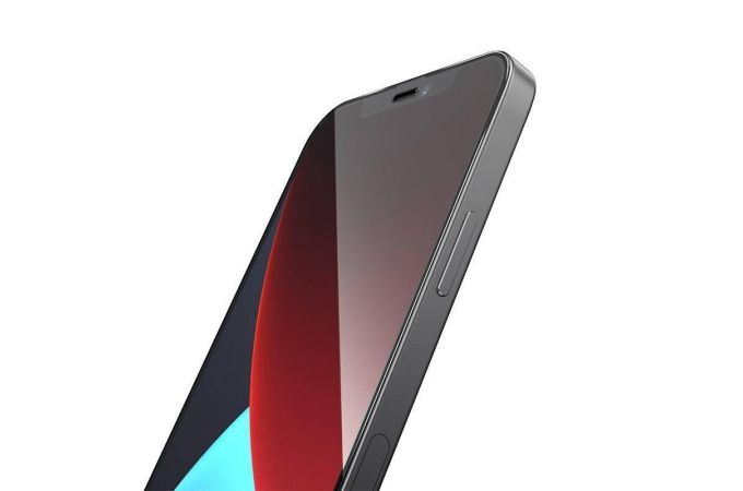 Защитное стекло дисплея iPhone 12/12 Pro (6.1)  HOCO G1 Flash attach Full Screen HD tempered glass черное