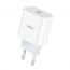 Сетевое зарядное устройство USB-C HOCO C76A Plus PD 20W (для iPhone 11-12 серия) (белый)