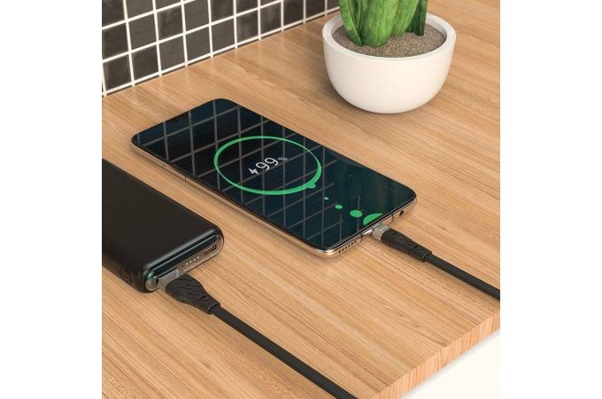 Кабель USB - USB Type-C HOCO X53, 3A (черный) 1м (силиконовый)