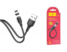 Кабель USB - Lightning HOCO X52, 2,4A (черный) 1м (магнитный)