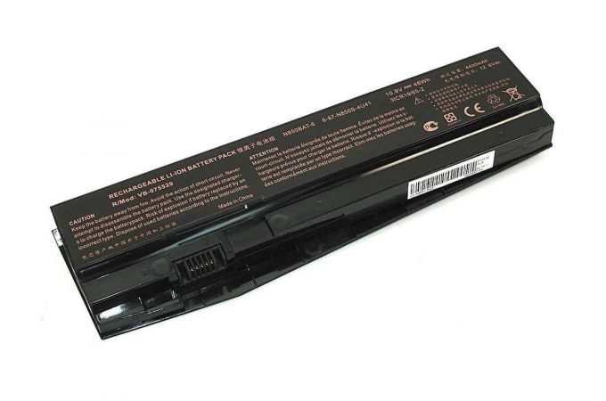 Аккумуляторная батарея N850-3S2P для ноутбука Clevo N850HC 10.8V 4400mAh черная