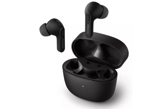 Наушники вакуумные беспроводные Philips TAT2206BK Bluetooth (черный)
